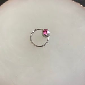 Pink piercing jewelry
